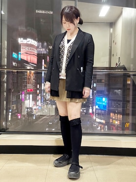「アイテム（レッグウェア）」を使った、あき DRESSTERIOR 憂牡丹さん（レディース・160cm・20代）の秋コーディネート