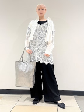 「DRESSTERIOR（ドレステリア）のアイテム（Tシャツ/カットソー）」を使った、あき／ドレステリア柏高島屋SC店さん（レディース・160cm）の夏コーディネート