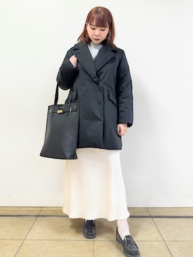 「アイテム（トートバッグ）」を使った、あき/ドレステリア東武池袋店さん（レディース・160cm・20代）の冬コーディネート