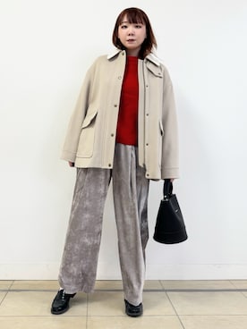 「アイテム（ローファー）」を使った、あき/ドレステリア東武池袋店さん（レディース・160cm・20代）の冬コーディネート