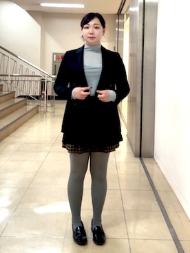 「アイテム（タイツ/ストッキング）」を使った、あき DRESSTERIOR 憂牡丹さん（レディース・160cm）の秋コーディネート