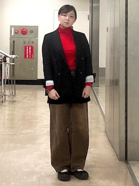 「アイテム（テーラードジャケット）」を使った、あき DRESSTERIOR 憂牡丹さん（レディース・160cm・20代）の秋コーディネート