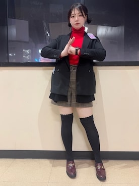 「アイテム（レッグウェア）」を使った、あき DRESSTERIOR 憂牡丹さん（レディース・160cm・20代）の秋コーディネート