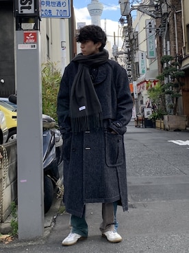 「KHOKI（コッキ）のアイテム（パンツ）」を使った、kooodaiさん（メンズ・170cm）の冬コーディネート