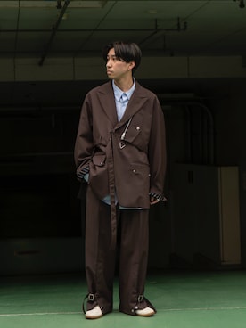 「Maison Margiela（メゾンマルジェラ）のMaison Margiela - Replica スニーカー - women - カーフレザー/ラムスキン/rubber - 38（スニーカー）」を使った、kooodaiさん（メンズ・170cm）の春コーディネート