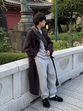 「新星WEARISTAにエントリー」｜「アイテム（サンダル）」を使った、kooodaiさん（メンズ・170cm）の冬コーディネート