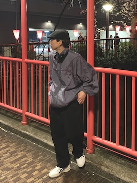 「Code Kelly（コードケリー）のアイテム（帽子）」を使った、kooodaiさん（メンズ・170cm）の春コーディネート