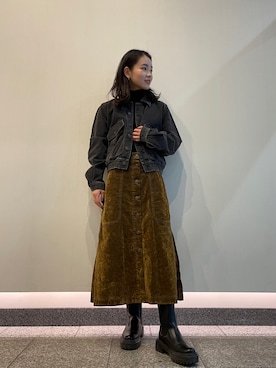 「2022年」｜唯さん（レディース・160cm）の冬コーディネート