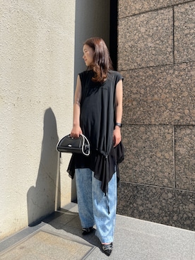 「DIESEL」｜「アイテム（ワンピース/ドレス）」を使った、唯さん（レディース・160cm）の夏コーディネート
