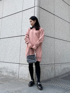「DIESEL」｜「アイテム（ワンピース/ドレス）」を使った、唯さん（レディース・160cm）の春コーディネート