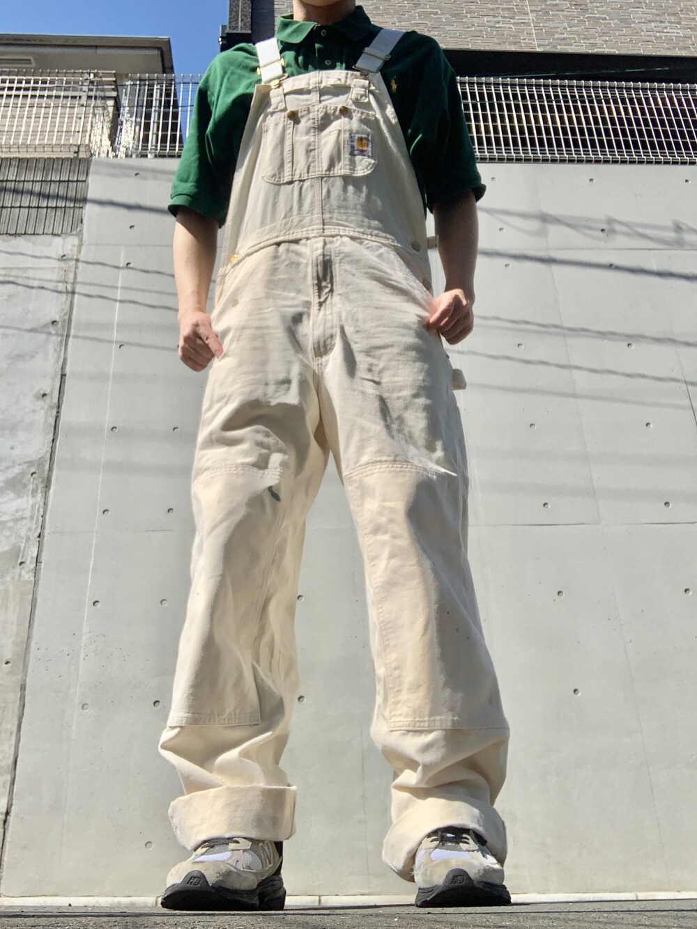 Carharttのサロペット/オーバーオール（ホワイト系）を使った
