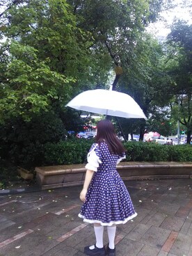 「VINTAGE（ヴィンテージ）のアイテム（ワンピース）」を使った、shuuさん（レディース・160cm）の夏コーディネート