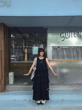 「SOU･SOU（ソウ・ソウ）のアイテム」を使った、爱吃榛子酱的水怪さん（レディース・175cm）の夏コーディネート