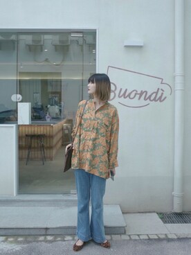 爱吃榛子酱的水怪さん（レディース・175cm）の夏コーディネート