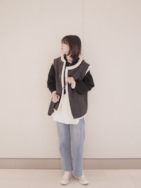 爱吃榛子酱的水怪さん(レディース・175cm)の冬コーディネート