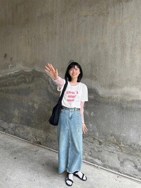 爱吃榛子酱的水怪さん（レディース・175cm）の夏コーディネート