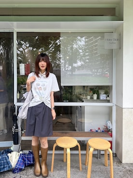 「SOU･SOU（ソウ・ソウ）のアイテム」を使った、爱吃榛子酱的水怪さん（レディース・175cm）の夏コーディネート