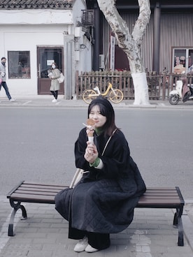 爱吃榛子酱的水怪さん（レディース・175cm）の冬コーディネート