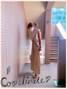 「MARC JACOBS（マークジェイコブス）のアイテム（トートバッグ）」を使った、ai...さん（レディース・164cm）の夏コーディネート