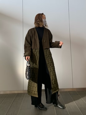 「UNTITLED（アンタイトル）のアイテム（ブーツ）」を使った、ai...さん（レディース・164cm）の冬コーディネート