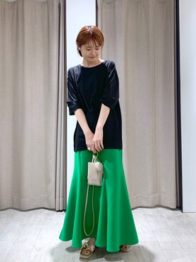 「カットオフ」｜「アイテム（サンダル）」を使った、mari_lemageさん（レディース・160cm）の夏コーディネート