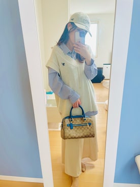 「Java（ジャバ）のアイテム」を使った、kananさん（レディース・152cm）の春コーディネート