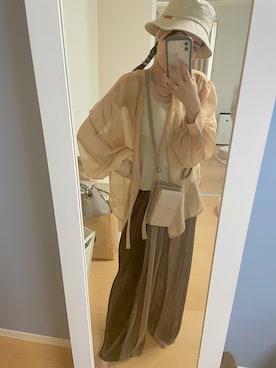 「PairPair（ペアペア）のアイテム（帽子）」を使った、kananさん（レディース・152cm）の夏コーディネート