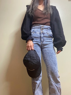 「GORGE（ゴージ）のアイテム（ジャケット/アウター）」を使った、eriさん（レディース・152cm）の夏コーディネート