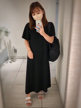 Coca Coca コカ の 新色登場 エンボス加工半袖マキシワンピース ワンピース Wear