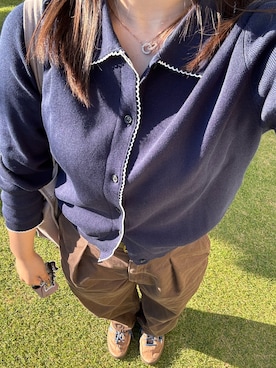 「アイテム（キャミソール）」を使った、yunさん（レディース・155cm）の秋コーディネート