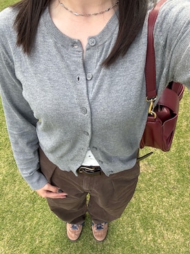 「アイテム（キャミソール）」を使った、yunさん（レディース・155cm）の秋コーディネート