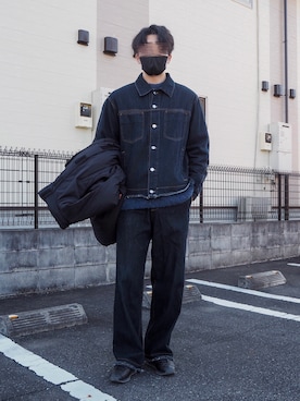 「soerte（ソエルテ）のアイテム（ジャケット/アウター）」を使った、yamaさん（メンズ・179cm）の冬コーディネート