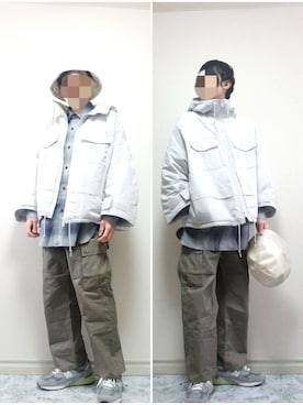 「417 EDIFICE（フォーワンセブンエディフィス）のアイテム（パンツ）」を使った、bouさん（メンズ・176cm）の秋コーディネート