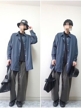 「417 EDIFICE（フォーワンセブンエディフィス）のアイテム（バッグ）」を使った、bouさん（メンズ・176cm）の春コーディネート