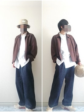 「AURALEE（オーラリー）のアイテム（ブルゾン）」を使った、bouさん（メンズ・176cm）の春コーディネート
