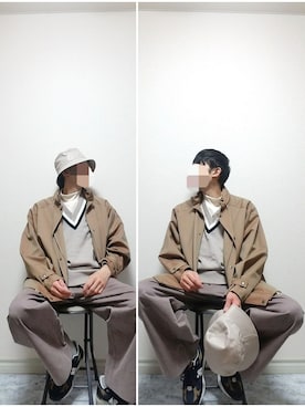 bouさん（メンズ・176cm）の冬コーディネート
