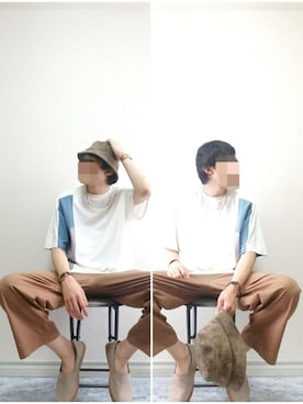 「417 EDIFICE（フォーワンセブンエディフィス）のアイテム（サンダル）」を使った、bouさん（メンズ・176cm）の夏コーディネート