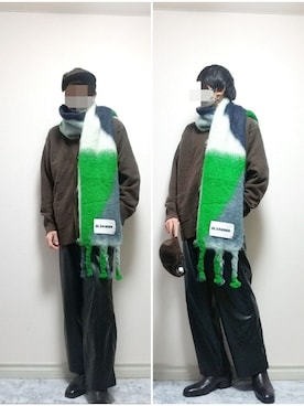 bouさん（メンズ・176cm）の冬コーディネート