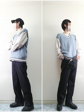 bouさん(メンズ・176cm)の春コーディネート