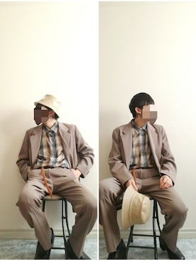 bouさん(メンズ・176cm)の冬コーディネート