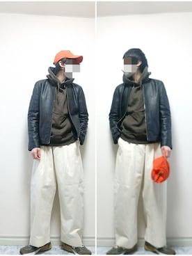 bouさん(メンズ・176cm)の冬コーディネート