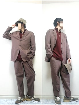 bouさん（メンズ・176cm）の冬コーディネート