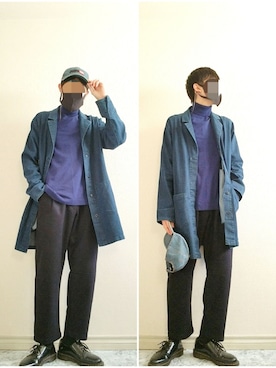 bouさん（メンズ・176cm）の秋コーディネート