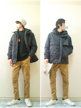 bouさん（メンズ・176cm）の冬コーディネート
