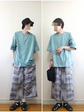 「Paraboot（パラブーツ）のアイテム（サンダル）」を使った、bouさん（メンズ・176cm）の春コーディネート