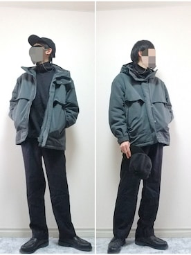 「Paraboot（パラブーツ）の＜Paraboot（パラブーツ）＞ CHAMBORD（その他シューズ）」を使った、bouさん（メンズ・176cm）の冬コーディネート