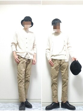 「Paraboot（パラブーツ）の＜Paraboot（パラブーツ）＞ CHAMBORD（その他シューズ）」を使った、bouさん（メンズ・176cm）の秋コーディネート