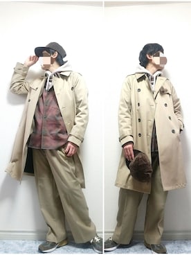 bouさん（メンズ・176cm）の冬コーディネート