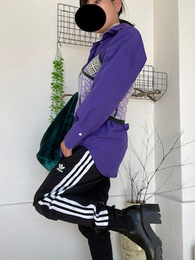 「アイテム（スウェットパンツ）」を使った、cheelさん（レディース・155cm・30代）の冬コーディネート