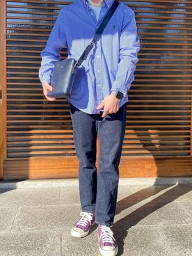 「zozoデニム」｜Rgさん（メンズ・174cm）の秋コーディネート